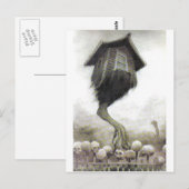 Baba Yaga Postkarte (Vorne/Hinten)