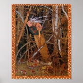 Baba Yaga - Vasilisa Beautiful By Ivan Bilibin Poster (Vorne)