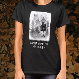 Baba Yaga's Hütte Spooky Halloween T-Shirt