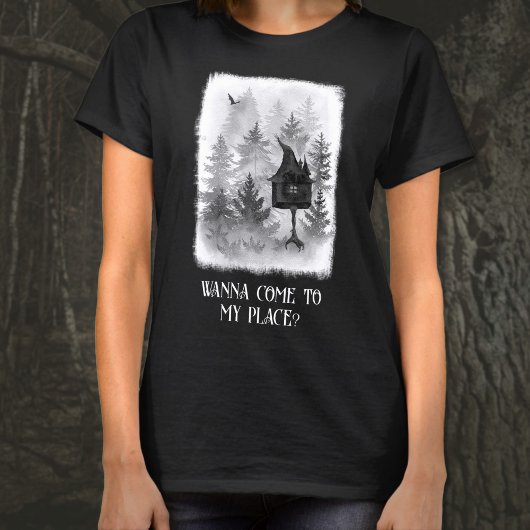 Baba Yaga's Hütte Spooky Halloween T-Shirt