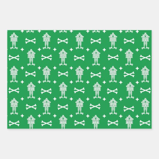 Baba Yagas Hüttenpapierblätter Geschenkpapier Set (Vorderseite)