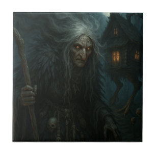 Baba Yagas verzauberter Wald Fliese