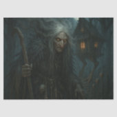 Baba Yagas verzauberter Wald Seidenpapier (Vorderseite)