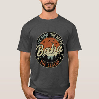 Babahe Manhe Mythhe Legende Vintage Vatertag ret T-Shirt