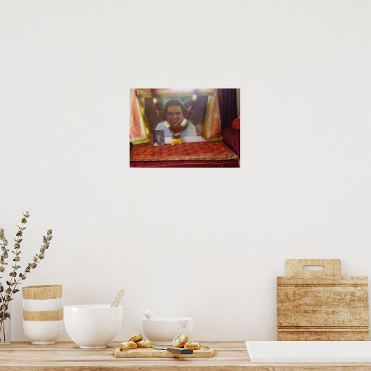 Babaji in Haidakhandi Ashram Poster (Küche)