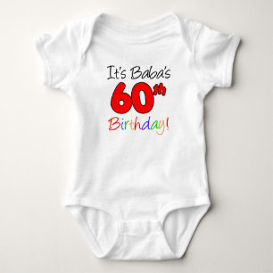 Babas 60. Geburtstag Baby Strampler