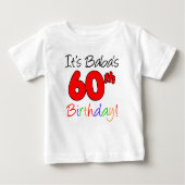 Babas 60. Geburtstag Baby T-shirt (Vorderseite)