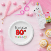 Babas 80. Geburtstag Pappteller (Party)