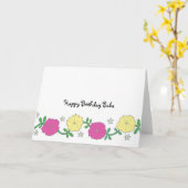 Baba's Petunias - Alles Gute zum Geburtstag Baba Karte (Gelbe Blume)