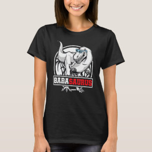 Babasaurus Rex Dinosaur Retro Baba Saurus Familie T-Shirt