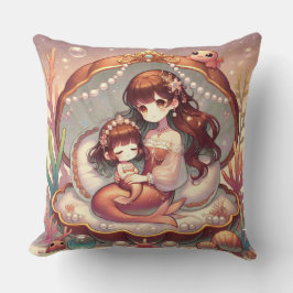 Babay Mermaid Square Pillow Kissen