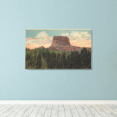 Babb, MT - Blick auf den Großen Berg von Hwy Leinwanddruck (Insitu (Holzboden))