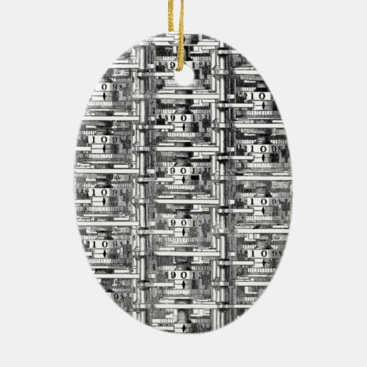 Babbage Differenzial Motor Keramikornament (Hinten)