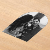 Babbette Minimalistisches Foto Moderne Hochzeit Acryleinladungen (Ablage )