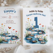 Babbling Brook erster Geburtstag Einladung