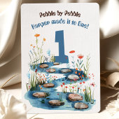 Babbling Brook erster Geburtstag Einladung