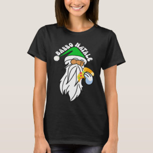Babbo Natale italienischer Weihnachtsmann isst Piz T-Shirt