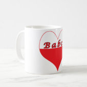 Babci Polnisches Herz Kaffeetasse (Vorderseite Links)