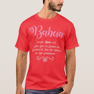 Babcia Definition Polnische Großmutter T-Shirt