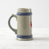 Babcia Polnisches Herz Bierglas (Links)