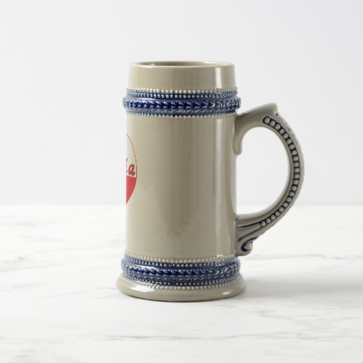 Babcia Polnisches Herz Bierglas (Rechts)