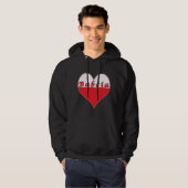 Babcia Polnisches Herz Hoodie (Vorne ganz)