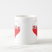 Babcia Polnisches Herz Kaffeetasse (Mittel)