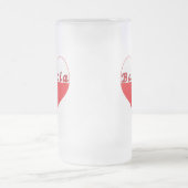 Babcia Polnisches Herz Mattglas Bierglas (Mittel)