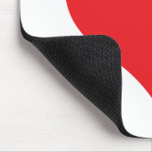 Babcia Polnisches Herz Mousepad (Ecke)
