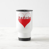 Babcia Polnisches Herz Reisebecher (Mittel)