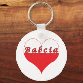Babcia Polnisches Herz Schlüsselanhänger (Vorderseite)