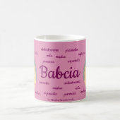 Babcia - rosa kaffeetasse (Mittel)