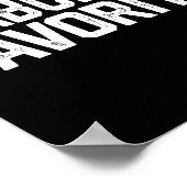 Babcia’s Favorite Funny Grandparent Granhild Vinta Poster (Ecke)