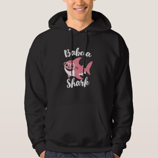 Babcia Shark Mother's Day Oma Funny Hoodie (Vorderseite)