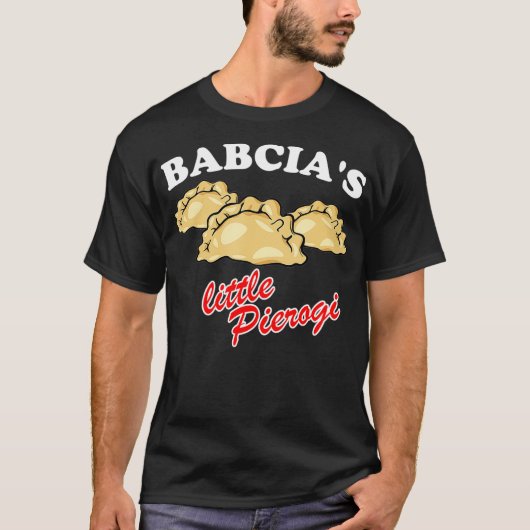 Babcias kleine Pierogi polnisches Essen Polska T-Shirt (Vorderseite)