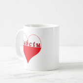 Babciu Polnisches Herz Kaffeetasse (Vorderseite Links)