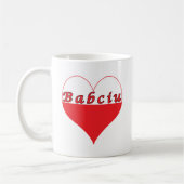 Babciu Polnisches Herz Kaffeetasse (Links)