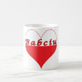 Babciu Polnisches Herz Kaffeetasse (Mittel)