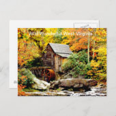 Babcock Staat Park Grist Mill Postkarte (Vorne/Hinten)