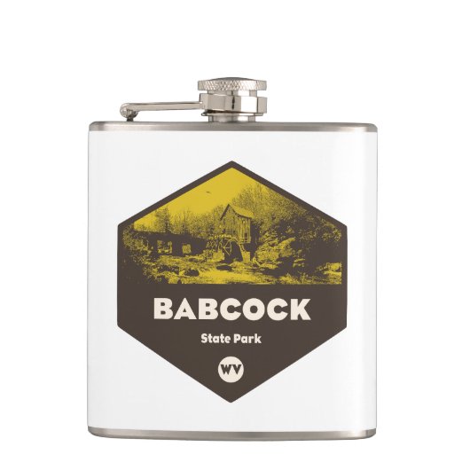 Babcock Staat Park West Virginia Flachmann (Vorderseite)