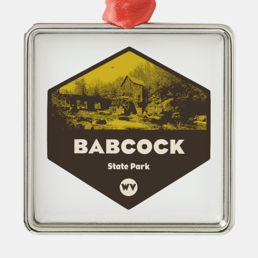 Babcock Staat Park West Virginia Ornament Aus Metall (Vorne)