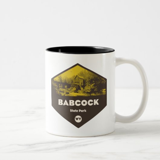 Babcock Staat Park West Virginia Zweifarbige Tasse (Rechts)