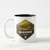 Babcock Staat Park West Virginia Zweifarbige Tasse (Links)