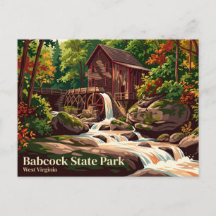 Babcock State Park USA Postkarte