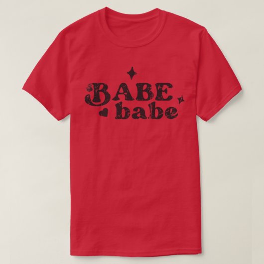 Babe Babe Vintage Bride Bridesmaid Bachelorette Pa T-Shirt (Design vorne)