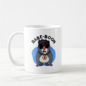 Babe-boon Funny Animal Monkey Baboon Pun Kaffeetasse (Links)