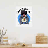 Babe-boon Funny Animal Monkey Baboon Pun Poster (Küche)