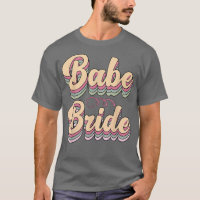 Babe Bride Trendy Retro Bride Squad Stamm Hochzeit