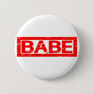 Babe Briefmarke Button