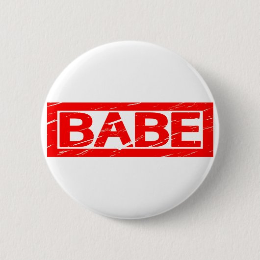 Babe Briefmarke Button (Vorderseite)